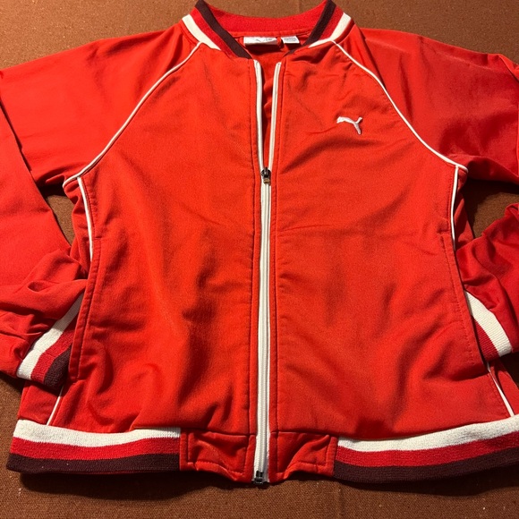 Puma Red Jacket with White Accents - Picture 8 of 16